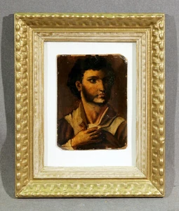 Pintura al óleo retrato de un hombre del siglo XIX - Imagen 1 de 7