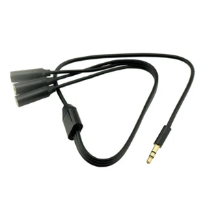 3.5mm Male Plug to 3 x 1/8" 3.5mm Stereo Jack Female Audio Splitter Cable - Picture 1 of 3