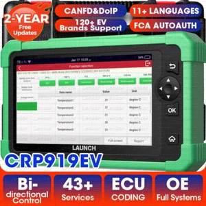 2025 LAUNCH X431 CRP919 EV Electric Car Diagnostic Scanner All System ECU Coding - Bild 1 von 18