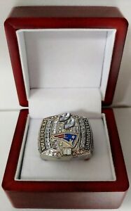 Tom Brady - 2003 New England Patriots Super Bowl Ring With Wooden Display Box