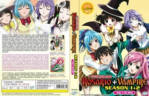 Rosario + Vampire Complete Series Season 1+2 (1-26 End) English Dub Anime DVD - Picture 1 of 14