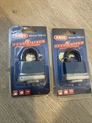 Abus 70Ib/45 Ka Padlock, Keyed Alike, Standard Shackle, Rectangular Brass Body, - Image 1 of 4