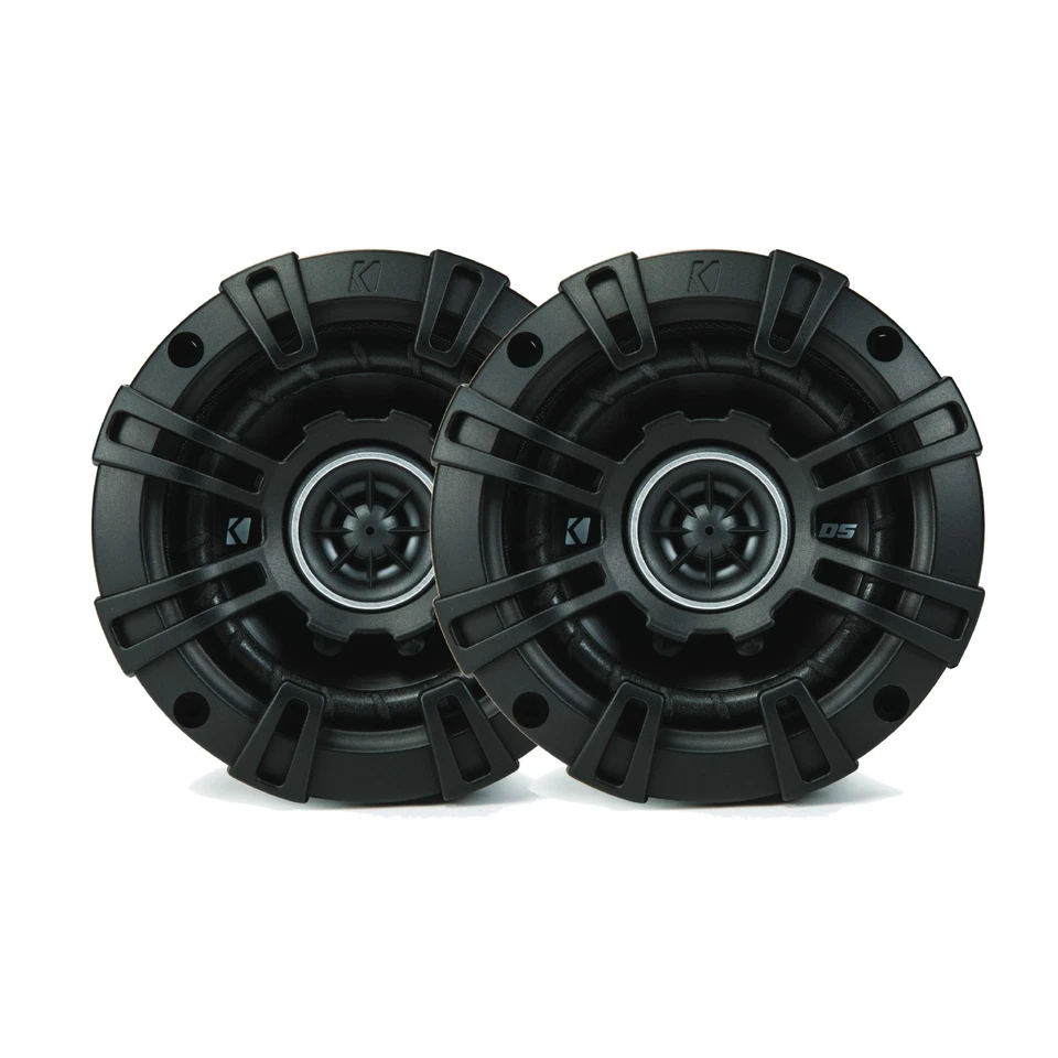 Kicker 43DSC404 Car Audio Coaxial Speaker System DS 4in 30W 2 Way Round Tweeters - Image 1 of 4