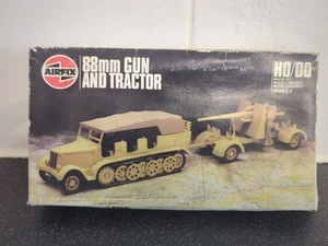 Airfix Serie 2 88mm Pistola e Trattore HO/OO Model Kit 1986 Made in France 02303 - Foto 1 di 10