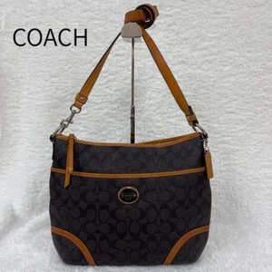 COACH shoulder bag for women, dark brown - Picture 1 of 10