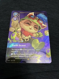 Riftbound Teemo Swift Scout Showcase Over Number 307/298 Pack Fresh - Picture 1 of 12