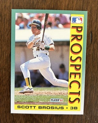 Fleer 1992 - Prospects Scott Brosius #671 (RC) - Como nuevo Foto 1 de 2