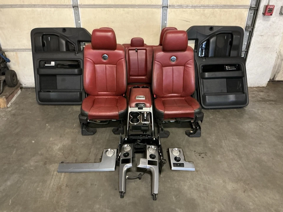 2013 FORD F150 LIMITED CREW CAB FRONT AND REAR LEATHER SEATS HEATED & COOLED - Image 1 of 4