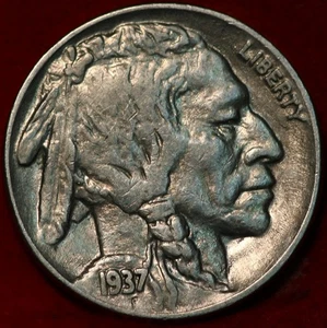 1937 Philadelphia Mint Buffalo Nickel - Picture 1 of 2