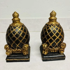 Set of 2 Vintage Artichoke Finial Marked STERLING INDUSTRIES ATLANTA, GEORGIA - Picture 1 of 5