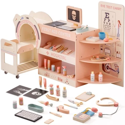 Robud Pretend Play Set for Emergency Center Doctor Nurse Parent Role Play Kids - Image 1 of 4
