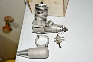 Vintage Russian 90s Stas's SE 7cc .42 RC Model Airplane Engine & Muffler - Picture 1 of 5