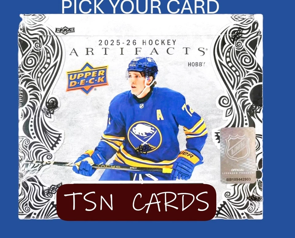 2025-26 UPPER DECK ARTIFACTS HOCKEY #1-100 PICK YOUR CARD - Image 1 of 1