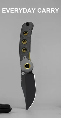 Kizer Cutlery Pioneer Folding Knife 3.25" M390 Steel Blade Titanium/CF Handle - Image 1 of 4