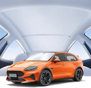 2020-2024 Tesla Model Y 3Pcs Sunshade for Windshield & Roof Foldable Portable - Picture 1 of 4