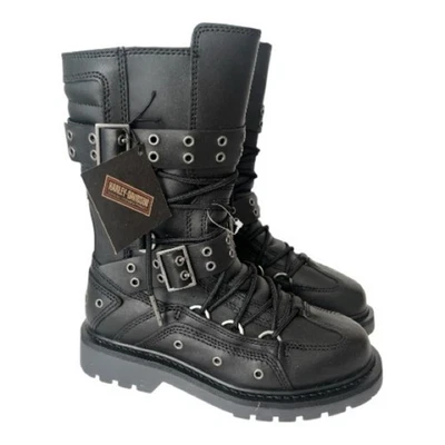 Harley Davidson Harley-Davidson Uplift Combat Boots with hardware black 7.5 NWT - Image 1 of 4