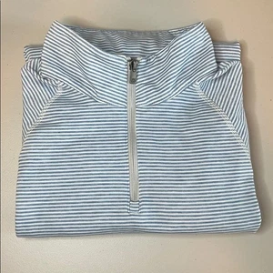 Faherty Movement Stretch Half Zip Madaket blau/weiß gestreift Größe Medium - Bild 1 von 8