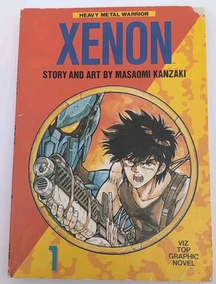 Xenon Heavy Metal Warrior #1 Viz Top Graphic Novel Rare 1991 Vintage SC Kanzaki - Image 1 of 4