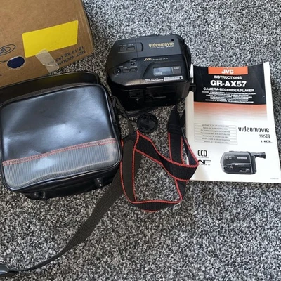 JVC GR-AX57 Compact VHS Camera Camcorder Black Untested - Image 1 of 4