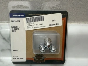 Pack of 2 Harley Davidson Genuine Multi Fit 3/8" 16 Acorn Nuts 94121-93T - Bild 1 von 5