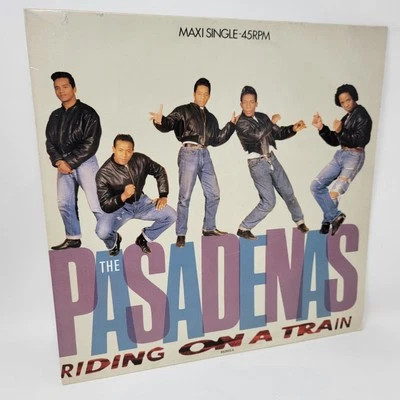 Pasadenas Riding On A Train M- 12" Vinyl Record Single free sleever - Image 1 of 4