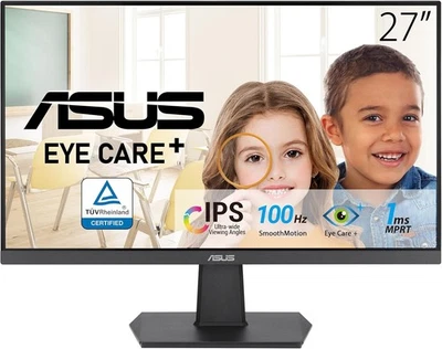 ASUS Eye Care VA27EHF - 27 Zoll Full HD Monitor - Rahmenlos, 16:9 IPS Panel HDMI - Bild 1 von 4