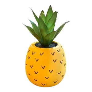 Kunstsukkulente im Ananas Topf - Bild 1 von 1