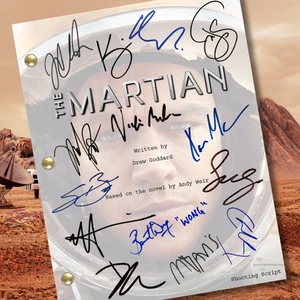 The Martian Movie Script Reprint with 14 Cast Autograph Reprints - Full Script - Bild 1 von 11