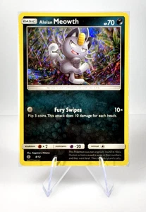 2017 Pokemon Alolan Meowth 8/12 McDonald's Promo Holo Card - Picture 1 of 8