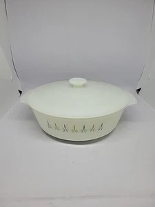 MCM Anchor Hocking Fire King Kerze leuchten Ofengeschirr mit Deckel 1 1/2 Quart - Bild 1 von 9