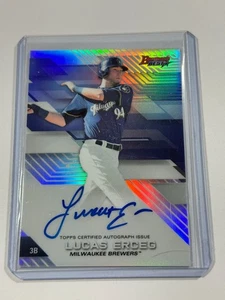 2017 Bowman's Best Best of 2017 Auto Refractor Lucas Erceg #B17-LE Auto Brewers - Picture 1 of 2