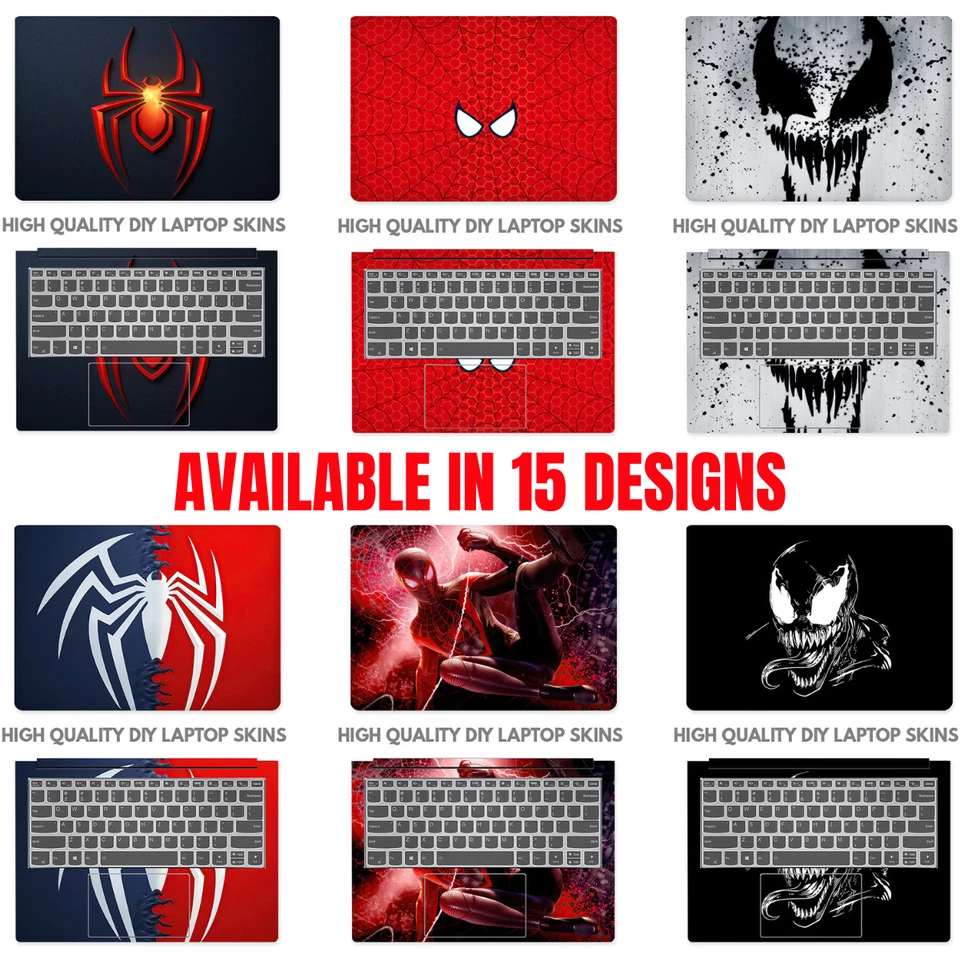 Spider  Laptop Vinyl Skin Sticker Decal Aufkleber ACER HP DELL ASUS 11 - 17 Zoll - Bild 1 von 1