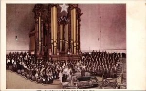 ORGAN and CHOIR Salt Lake City, Utah UT Postcard - Picture 1 of 2
