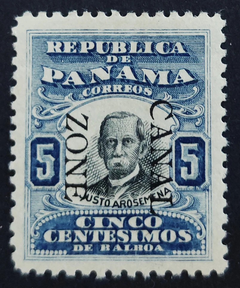 Canal Zone 24 F/VF OG hinged, fresh gum, large margins, Scott $5.75 - Image 1 of 1