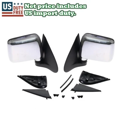 Espejos retrovisores laterales cromados Fit 88-02 Isuzu Faster Pickup Chevrolet LUV TF TFR KB42 Foto 1 de 4