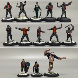 THE PENGUIN WITH THUGS/CREW BATMAN MINIATURE GAME KNIGHT MODELS DC ARKHAM CITY - Picture 1 of 10