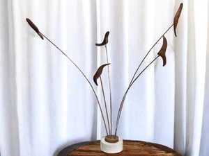 Val Robbins Sculpture Birds Seagull Wire Wood Rock RimRock Studio MCM Signed Vtg - Picture 1 of 18