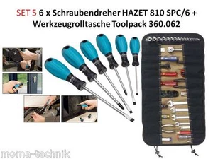 Set Borsa Attrezzi 360.062 + 6x Cacciaviti HAZET 810 SPC/6 - Imagen 1 de 1