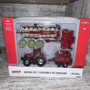 1/64 Scale Case IH Haying Set Puma 210 Rb564 8312 Mower Hay Rake Die-cast Ertl - Picture 1 of 7