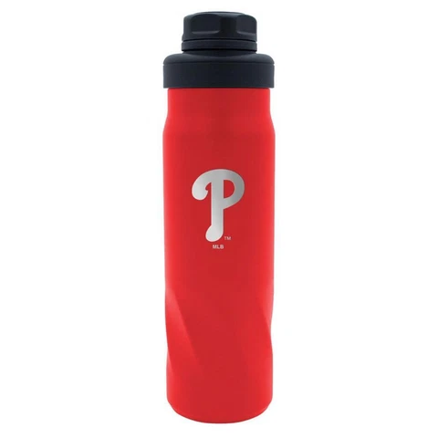 Philadelphia Phillies 20oz Morgan Stainless Steel Water Bottle [NEW] Tumbler Mug Cover