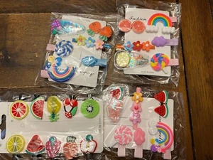 Nuevo hermoso conjunto de divertidas pinzas para el cabello para niñas conjunto de 28 - Imagen 1 de 1