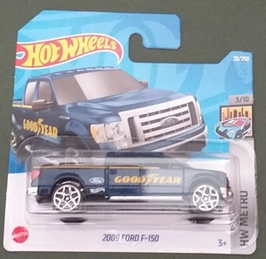 HOT WHEELS 2022 2009 FORD F-150 "GOODYEAR", BLUE, SHORT CARD. - Picture 1 of 1