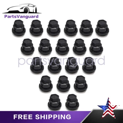 Se adapta a CHEVROLET S10 BLAZER GMC JIMMY SONOMA 20 PIEZAS TAPA TUERCA NEGRA EE. UU. Foto 1 de 4