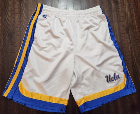 UCLA Bruins Basketball Shorts Colosseum Embroidered White Mens Large Cover