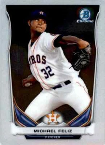 2014 Bowman Chrome #BCP32 Michael Feliz Houston Astros Baseball Card - Picture 1 of 2