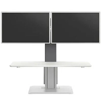 HUMANSCALE WORKPRO PERFORM SIT-STAND DUAL-MONITOR DESK RISER 6260088 - Image 1 of 4