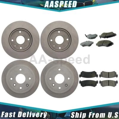 Brake Pad and Rotor Kit Front and Rear For 2004 2005 2006 Chevrolet Optra - Image 1 of 4