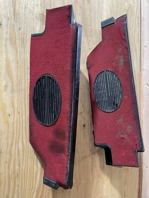 Vw Mk1 L-R RABBIT Lipstick Red  Pair Cargo Shelf Speaker Side Trim Panel - Image 1 of 4