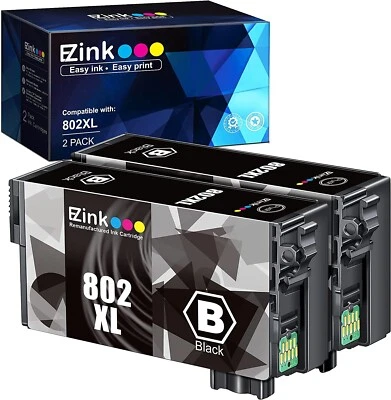 E-Z Ink Remanufactured Ink Cartridge Replacement for Epson 2 PACK - Image 1 of 4