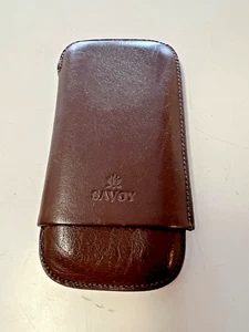 Estuche para cigarros Savoy Brown Leater 3 - Imagen 1 de 2